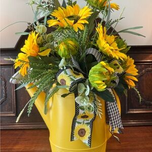 Sunflower Watering Can Arrangement